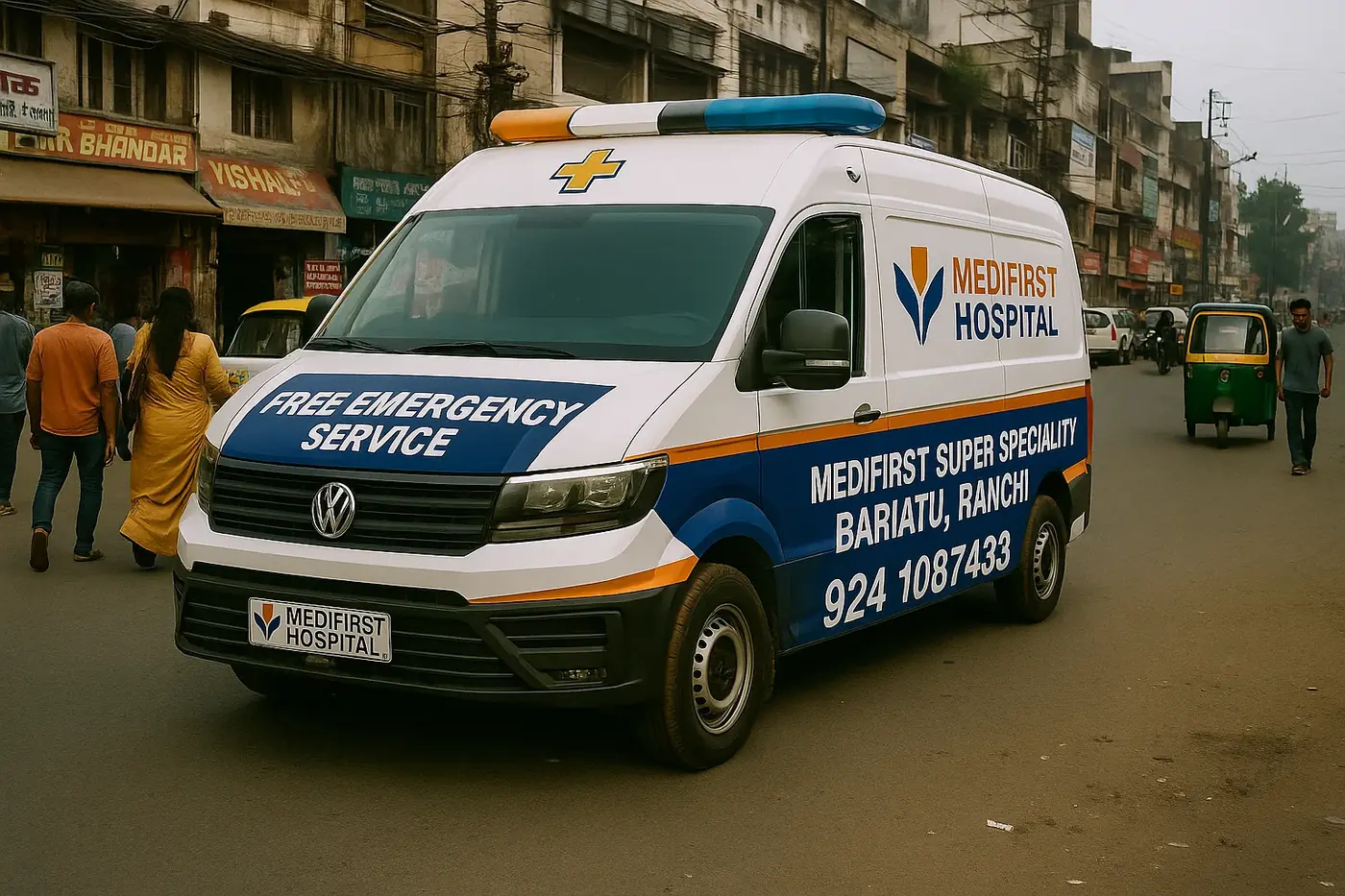 MFH ambulance fleet serving Ranchi and Jharkhand